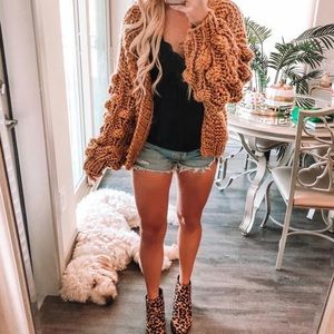 Chicwish Chunky Cardigan Caramel